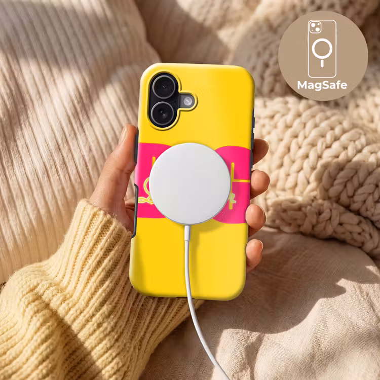 Dream big - Geel - Roze Toughcase MagSafe Apple iPhone 17 klein -USP_MagsafeV