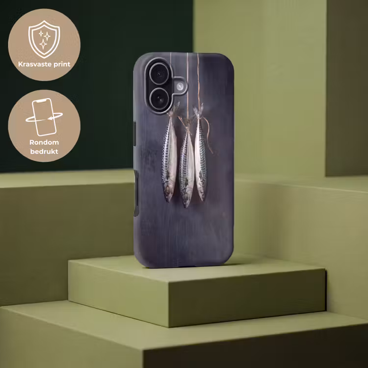 Telefoonhoesje Toughcase - Drie vissen - Touw - Drie vissen - Touw Toughcase MagSafe Apple iPhone 17 klein