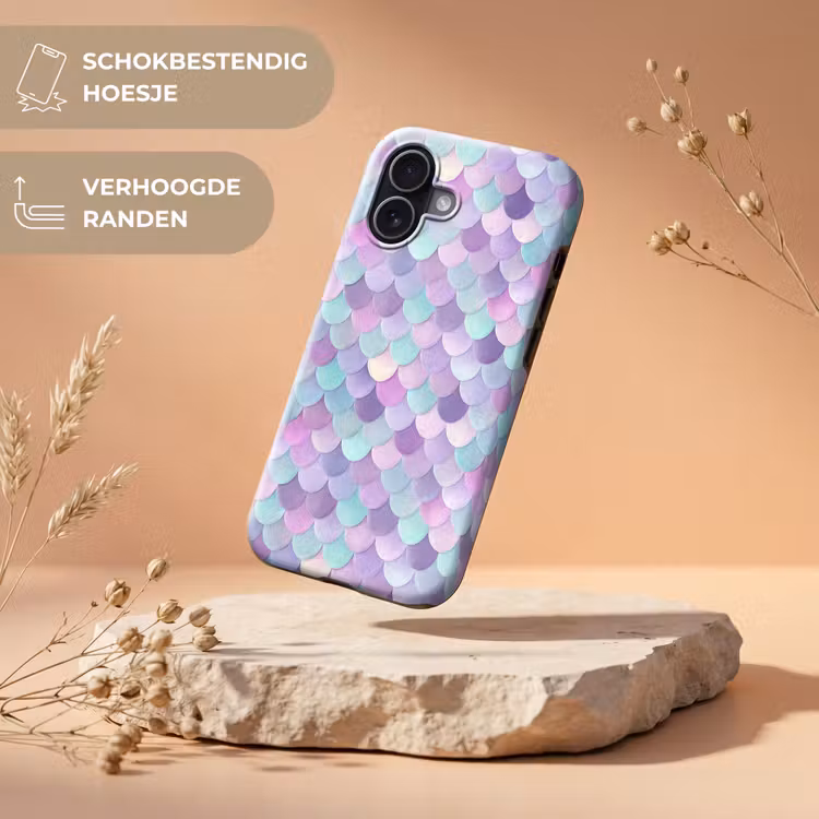 Dromerig - Zeemeermin - Pastel Toughcase MagSafe Apple iPhone 17 klein 1017 -USP_RandenV_NL