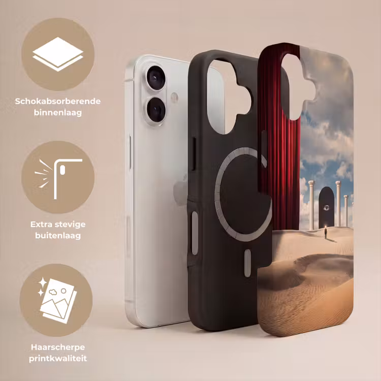 Telefoonhoesje Toughcase - Droom - Woestijn - Oog - Droom - Woestijn - Oog Toughcase MagSafe Apple iPhone 17 klein
