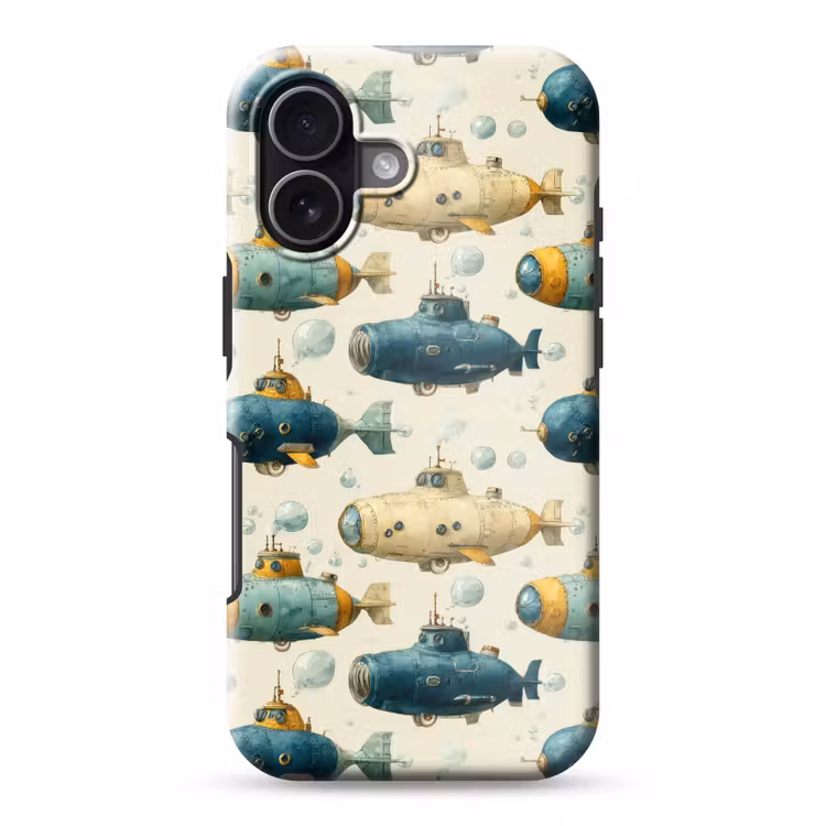 Duikboot - Fantasie - Kleurrijk Toughcase MagSafe Apple iPhone 17 klein 1017 -3d