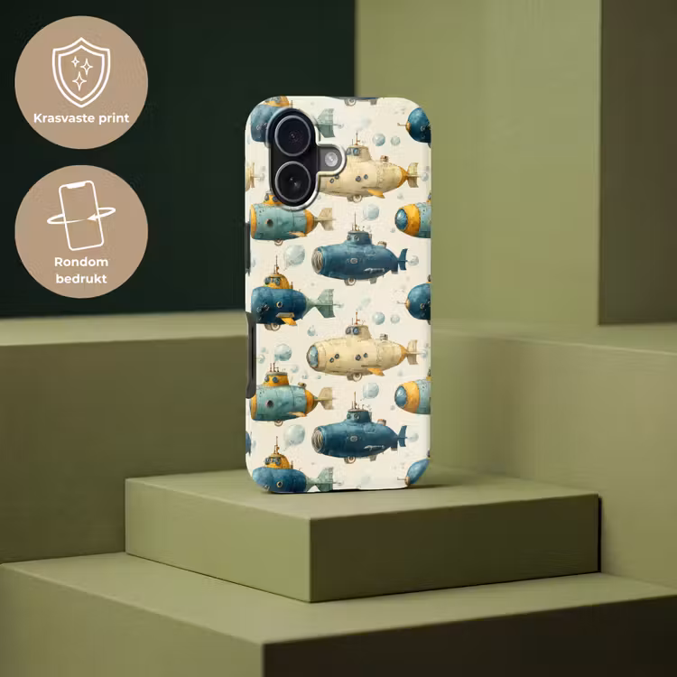 Duikboot - Fantasie - Kleurrijk Toughcase MagSafe Apple iPhone 17 klein 1017 -USP_PrintM_NL