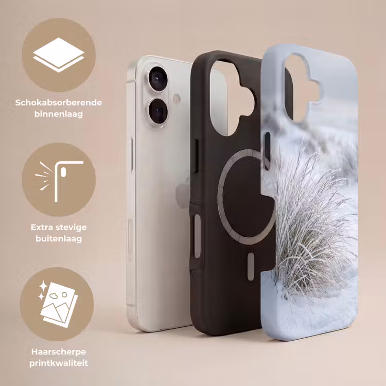 Duinen - Sneeuw - Strand - Winter - Serene Toughcase MagSafe Apple iPhone 17 klein -USP_Lagen_NL