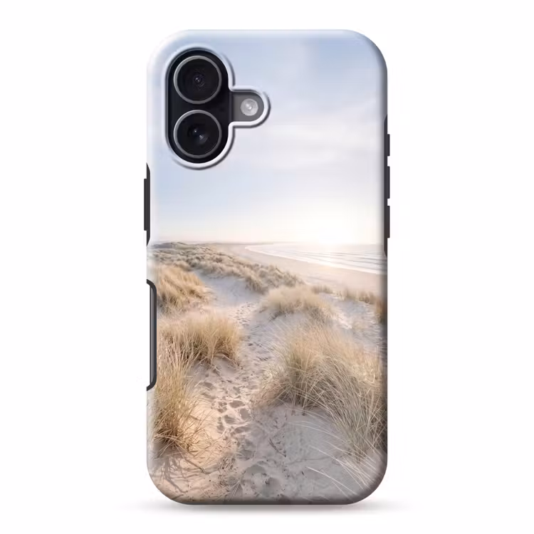 Duinen - Strand - Beige Toughcase MagSafe Apple iPhone 17 klein -3d