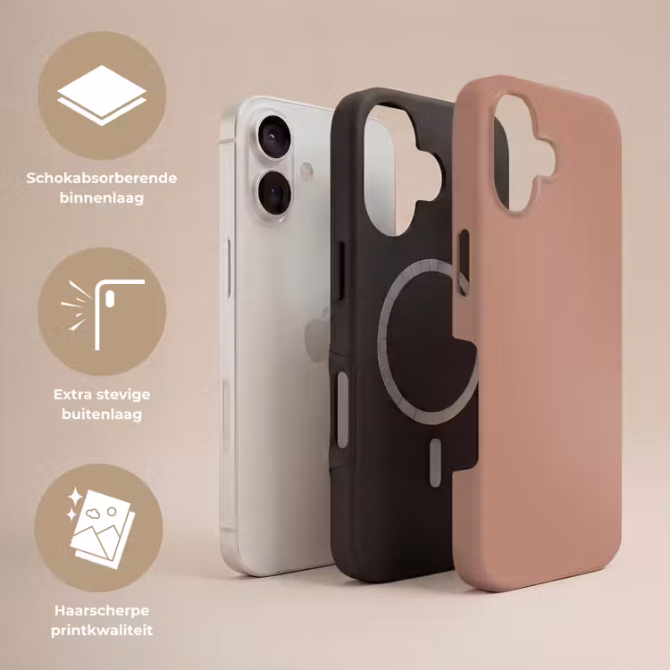 Earthy - Blusher - Roze Toughcase MagSafe Apple iPhone 17 klein 1017 -USP_Lagen_NL