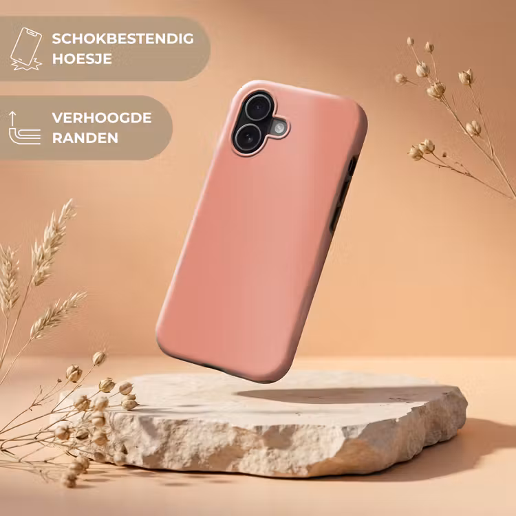 Earthy - Rose - Koraal Toughcase MagSafe Apple iPhone 17 klein 1017 -USP_RandenV_NL