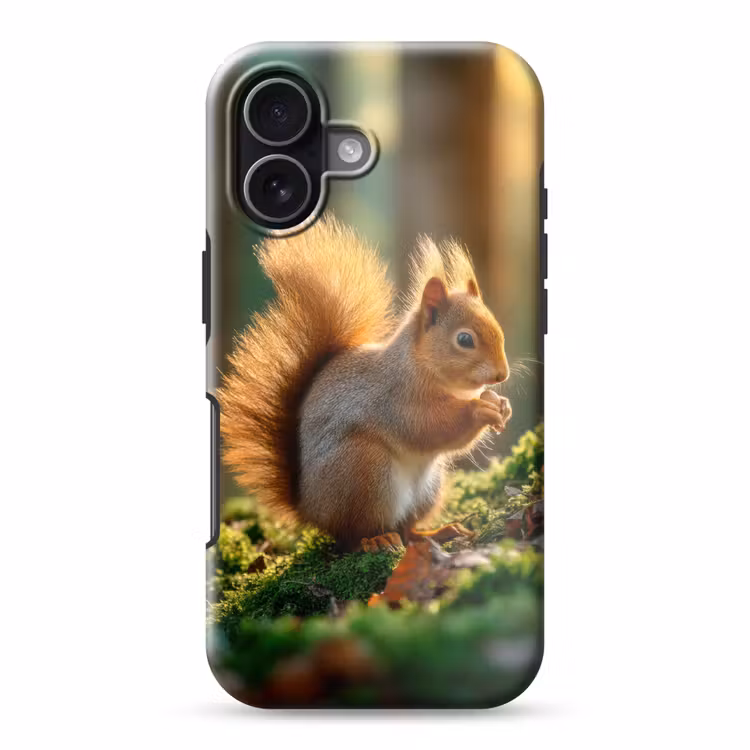 Eekhoorn - Nootje - Gras Toughcase MagSafe Apple iPhone 17 klein -3d
