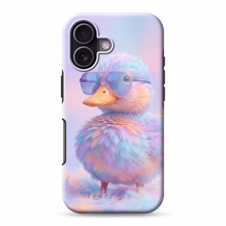 Eend - bril - Pastel Toughcase MagSafe Apple iPhone 17 klein -3d