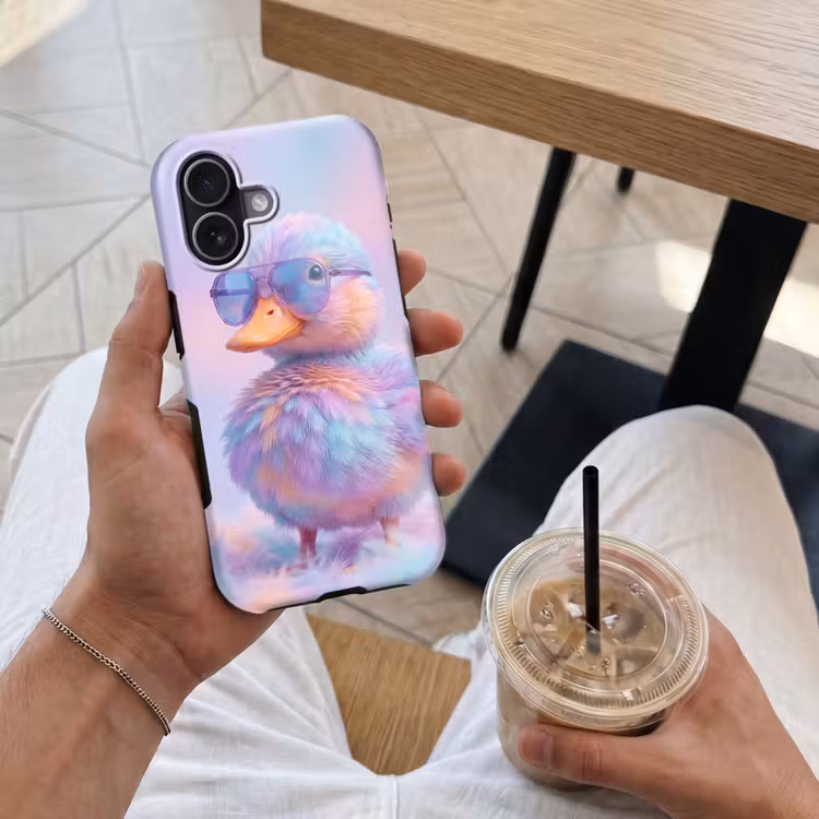 Eend - bril - Pastel Toughcase MagSafe Apple iPhone 17 klein -Sfeer1M