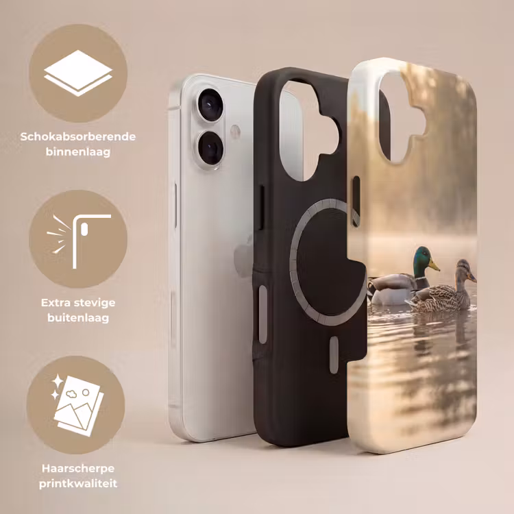 Eenden - Water - Mist - Natuur Toughcase MagSafe Apple iPhone 17 klein -USP_Lagen_NL
