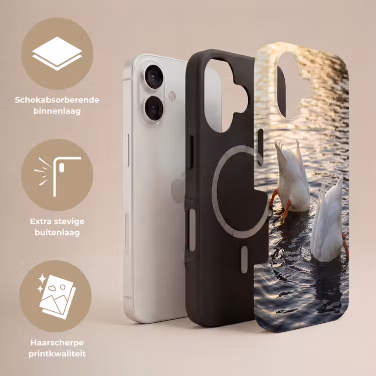 Eenden - Water - Natuur Toughcase MagSafe Apple iPhone 17 klein -USP_Lagen_NL