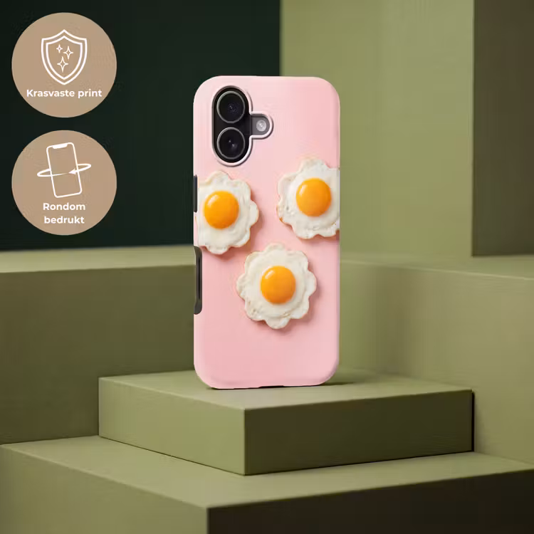 Eieren - Bloem - Roze Toughcase MagSafe Apple iPhone 17 klein -USP_PrintM_NL