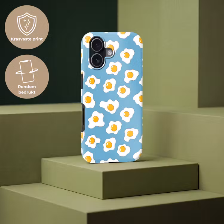 Eieren - Dooiers - Blauw Toughcase MagSafe Apple iPhone 17 klein 1017 -USP_PrintM_NL