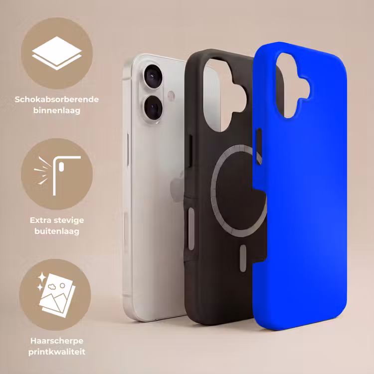 Electric - Blue - Blauw Toughcase MagSafe Apple iPhone 17 klein 1017 -USP_Lagen_NL