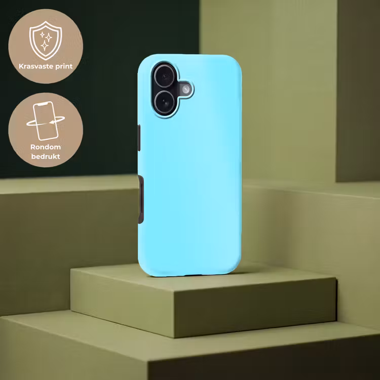 Electric - Cyan - Blauw Toughcase MagSafe Apple iPhone 17 klein 1017 -USP_PrintM_NL