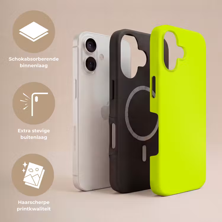 Electric - Lemon - Geel Toughcase MagSafe Apple iPhone 17 klein 1017 -USP_Lagen_NL