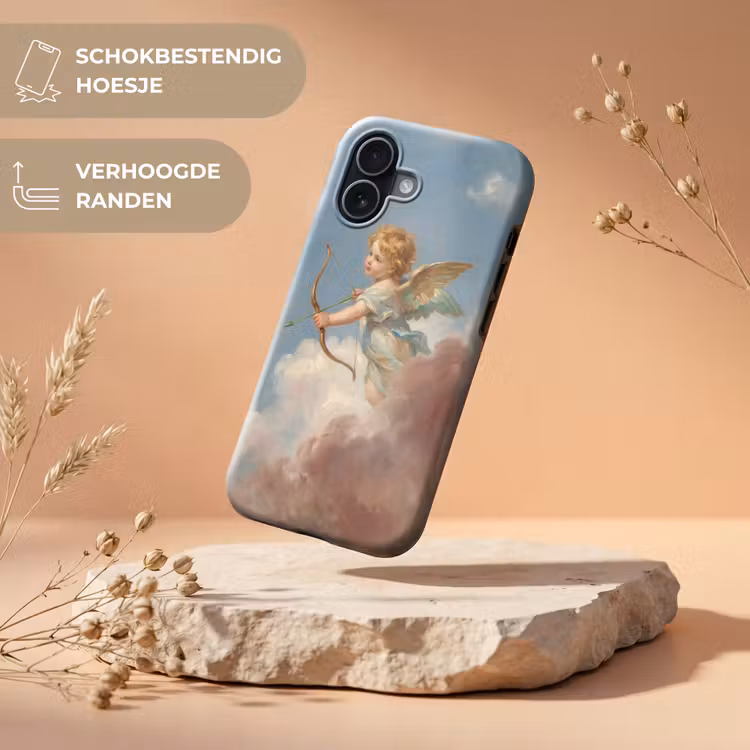 Engel - Pijl en boog - Mythologie - Klassiek Toughcase MagSafe Apple iPhone 17 klein -USP_RandenV_NL