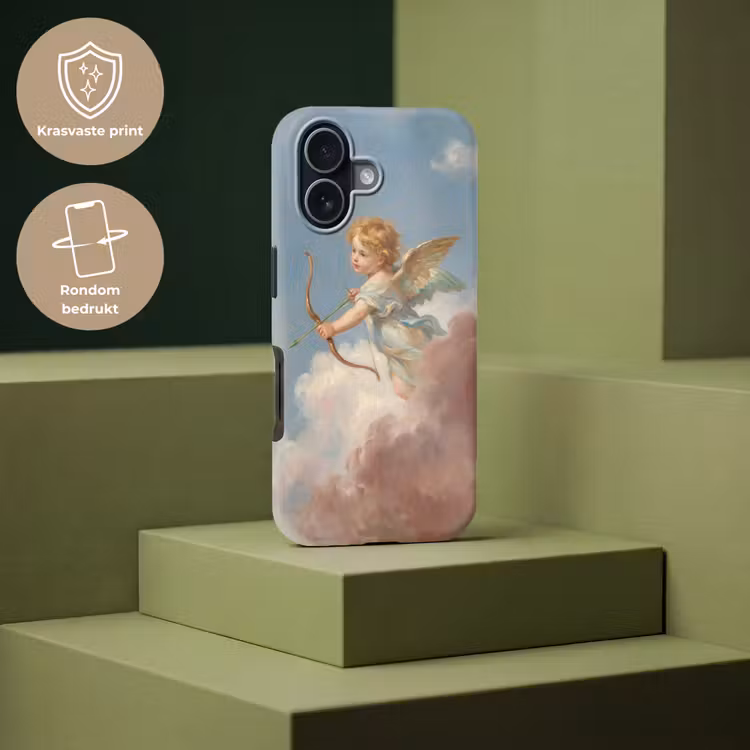 Engel - Pijl en boog - Mythologie - Klassiek Toughcase MagSafe Apple iPhone 17 klein -USP_PrintM_NL