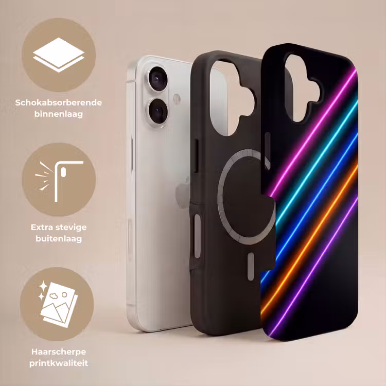 Esthetiek - Retro - Neon Toughcase MagSafe Apple iPhone 17 klein -USP_Lagen_NL