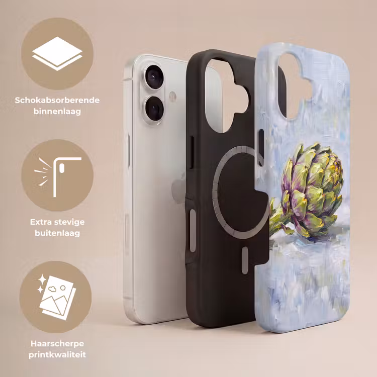 Telefoonhoesje Toughcase - Eten - Artisjok - Modern - Eten - Artisjok - Modern Toughcase MagSafe Apple iPhone 17 klein