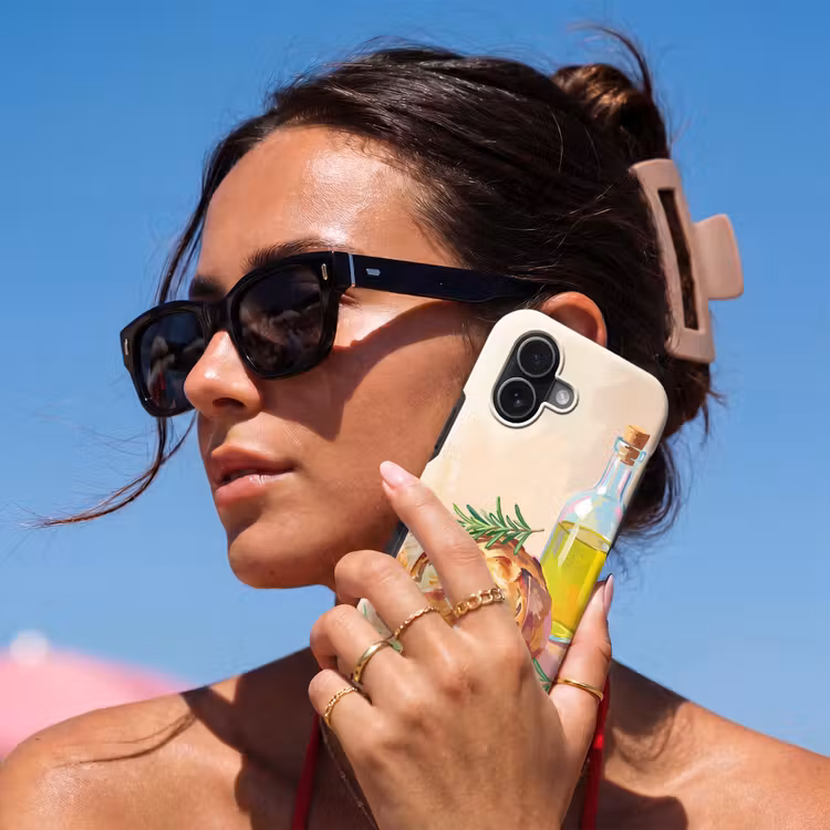 Eten - Brood - Olijfolie - Abstract - Keuken Toughcase MagSafe Apple iPhone 17 klein -Sfeer2V
