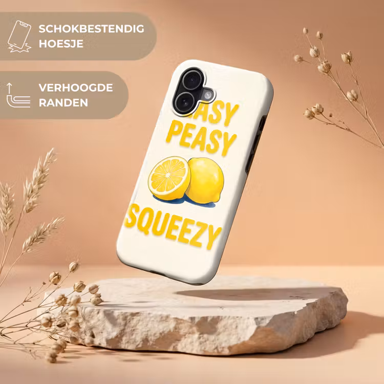 Eten - Citroenen - Keuken - Illustratie - Geel Toughcase MagSafe Apple iPhone 17 klein -USP_RandenV_NL