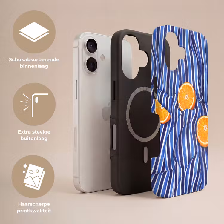 Telefoonhoesje Toughcase - Eten - Fruit - Oranje - Eten - Fruit - Oranje Toughcase MagSafe Apple iPhone 17 klein
