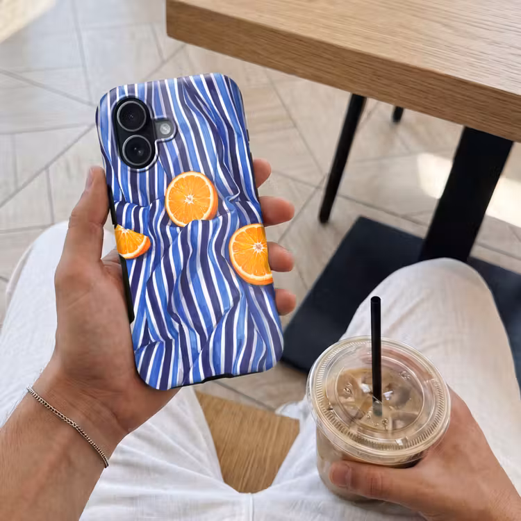 Telefoonhoesje Toughcase - Eten - Fruit - Oranje - Eten - Fruit - Oranje Toughcase MagSafe Apple iPhone 17 klein