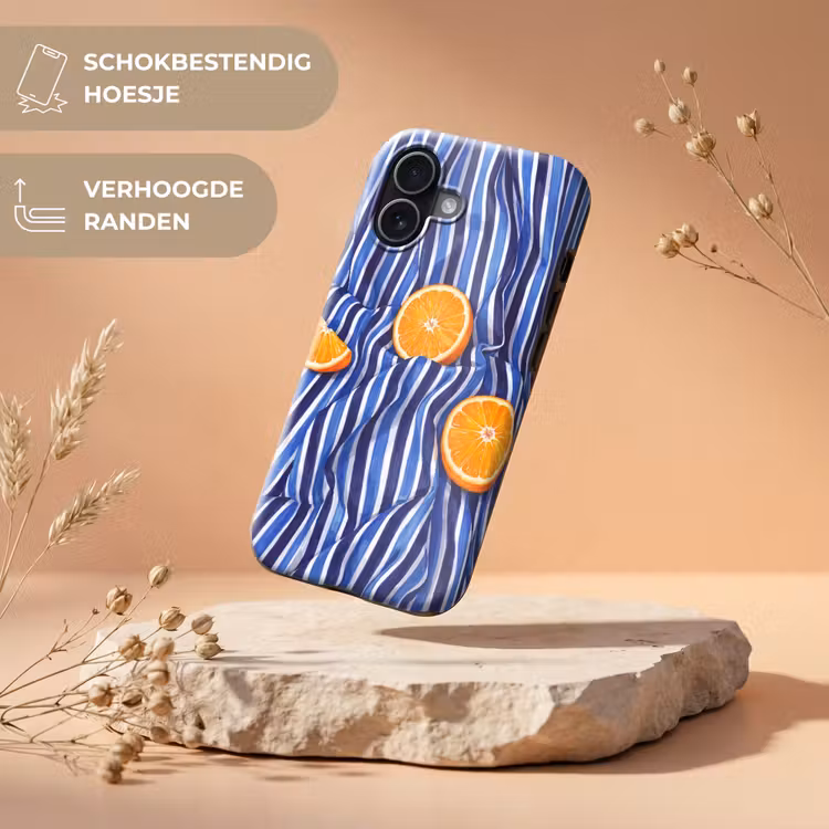 Telefoonhoesje Toughcase - Eten - Fruit - Oranje - Eten - Fruit - Oranje Toughcase MagSafe Apple iPhone 17 klein