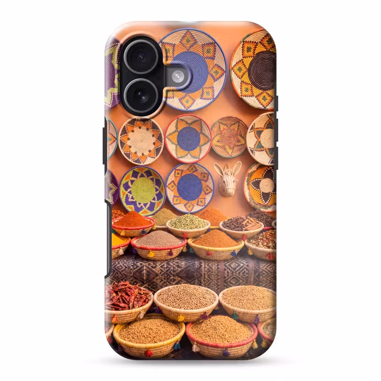 Telefoonhoesje Toughcase - Eten - Kleurrijk - Cultuur - Eten - Kleurrijk - Cultuur Toughcase MagSafe Apple iPhone 17 klein