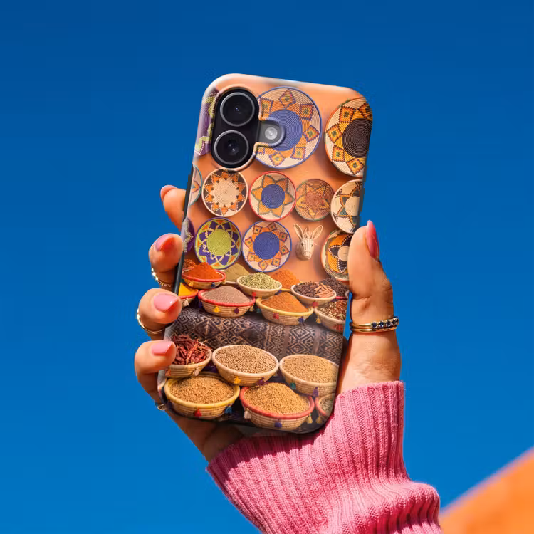 Telefoonhoesje Toughcase - Eten - Kleurrijk - Cultuur - Eten - Kleurrijk - Cultuur Toughcase MagSafe Apple iPhone 17 klein