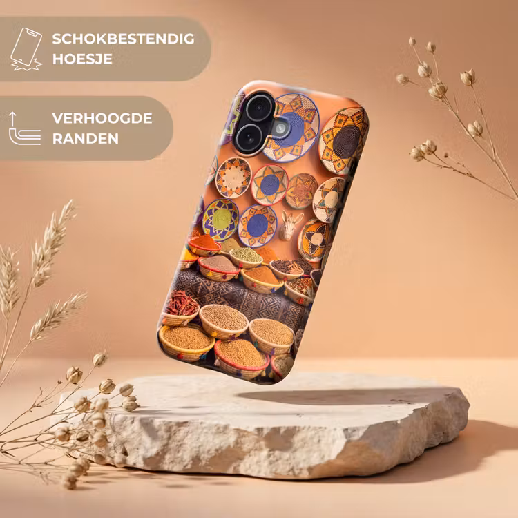 Telefoonhoesje Toughcase - Eten - Kleurrijk - Cultuur - Eten - Kleurrijk - Cultuur Toughcase MagSafe Apple iPhone 17 klein