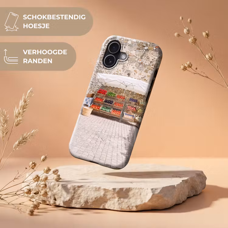 Telefoonhoesje Toughcase - Eten - Markt - Vers - Eten - Markt - Vers Toughcase MagSafe Apple iPhone 17 klein