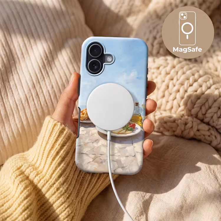 Eten - Middellandse Zee - Natuur - Geschilderd Toughcase MagSafe Apple iPhone 17 klein -USP_MagsafeV