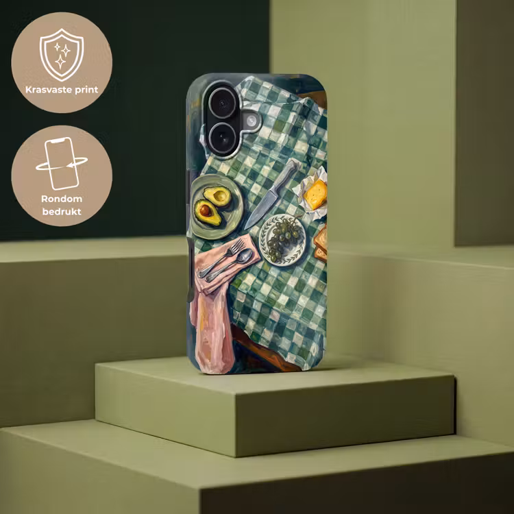 Eten - Ontbijt - Tafel - Modern - Groen Toughcase MagSafe Apple iPhone 17 klein -USP_PrintM_NL