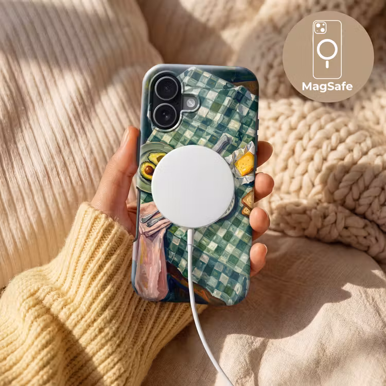Eten - Ontbijt - Tafel - Modern - Groen Toughcase MagSafe Apple iPhone 17 klein -USP_MagsafeV