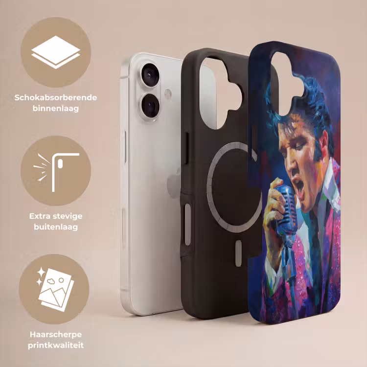 Expressief - Microfoon - Paars Toughcase MagSafe Apple iPhone 17 klein -USP_Lagen_NL