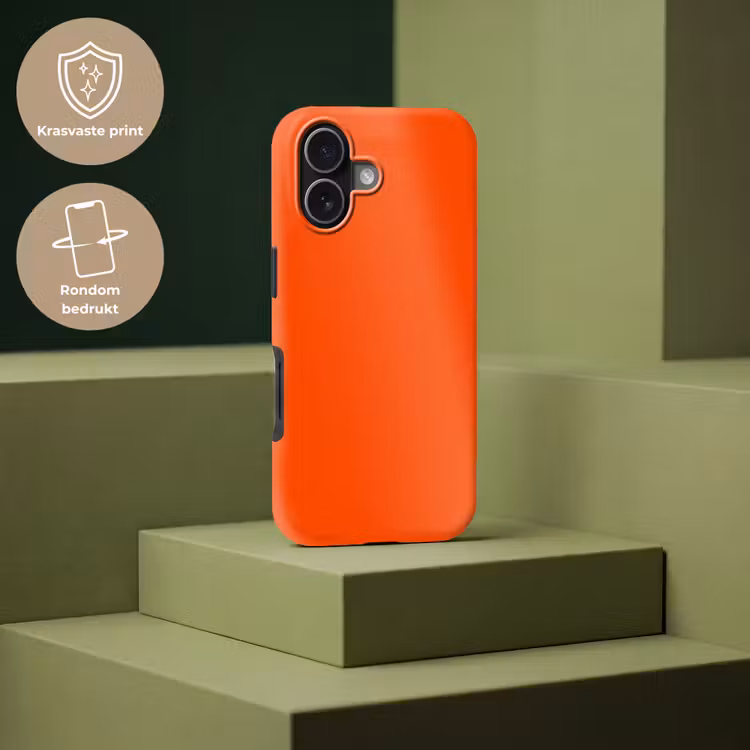 Fiery - Tangerine - Oranje Toughcase MagSafe Apple iPhone 17 klein 1017 -USP_PrintM_NL
