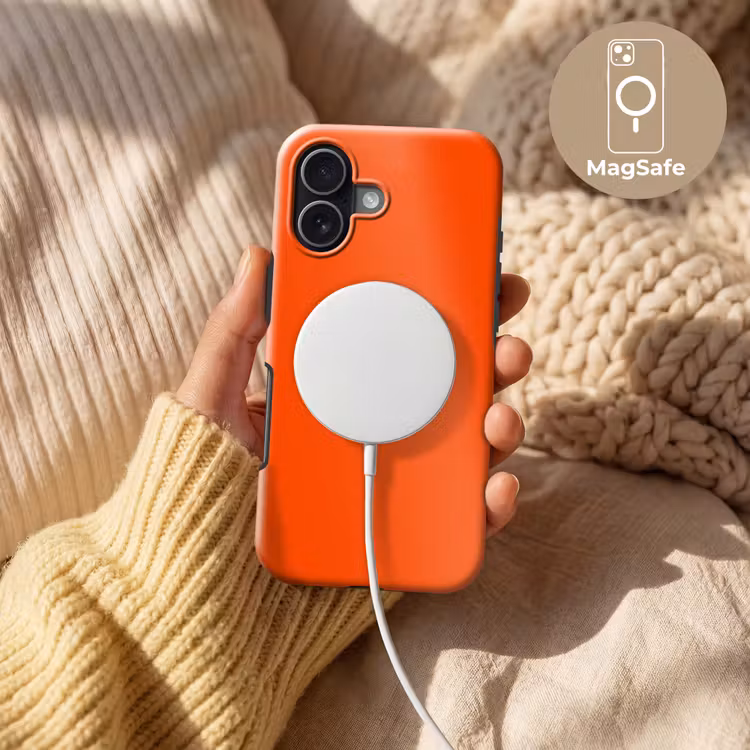 Fiery - Tangerine - Oranje Toughcase MagSafe Apple iPhone 17 klein 1017 -USP_MagsafeV