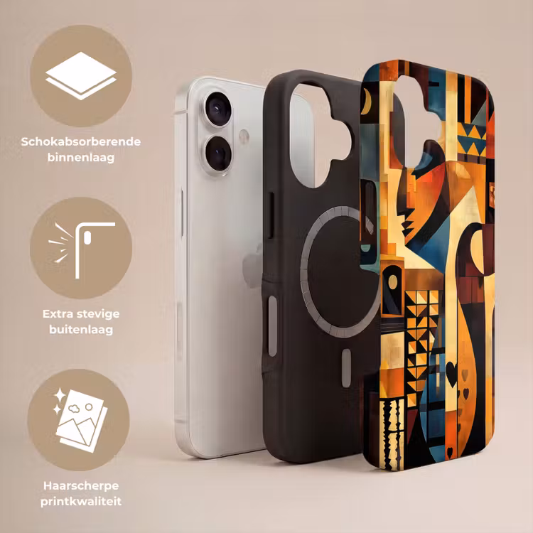 Figuren - Abstract - Symbolen Toughcase MagSafe Apple iPhone 17 klein -USP_Lagen_NL