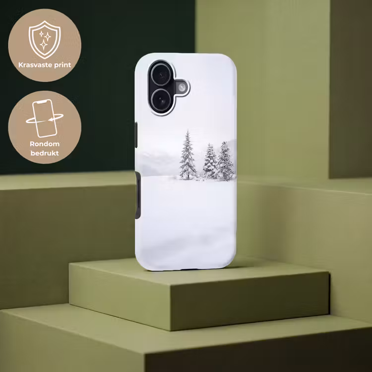 Fijnsparren - Sneeuw - Winter - Landschap - Stilte Toughcase MagSafe Apple iPhone 17 klein -USP_PrintM_NL