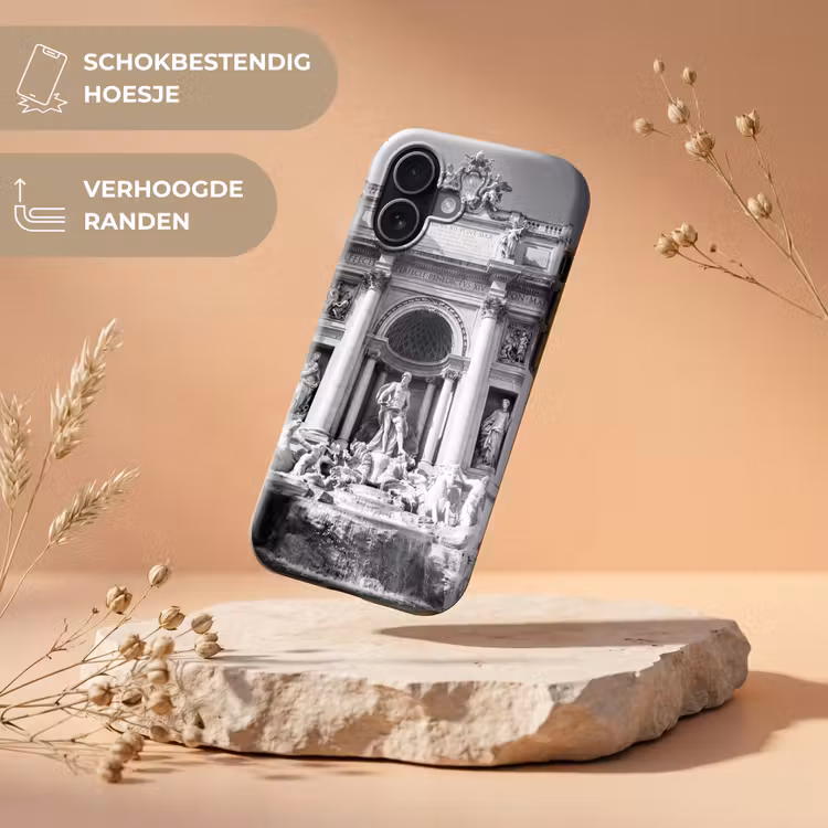 Fontein - Beelden - Architectuur - Zwart-wit Toughcase MagSafe Apple iPhone 17 klein -USP_RandenV_NL