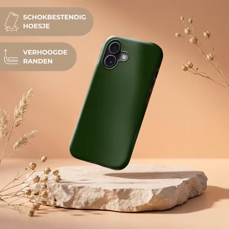 Forest - Green - Groen Toughcase MagSafe Apple iPhone 17 klein 1017 -USP_RandenV_NL