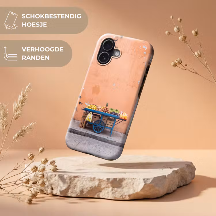 Telefoonhoesje Toughcase - Fruit - Kar - Straat - Fruit - Kar - Straat Toughcase MagSafe Apple iPhone 17 klein