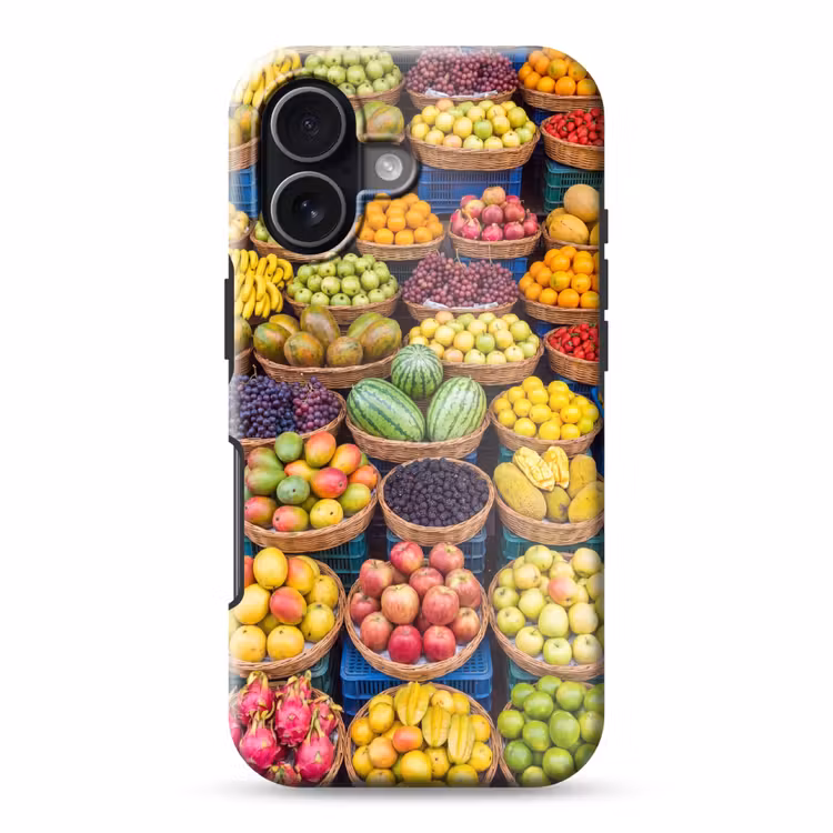 Telefoonhoesje Toughcase - Fruit - Markt - Kleurrijk - Fruit - Markt - Kleurrijk Toughcase MagSafe Apple iPhone 17 klein