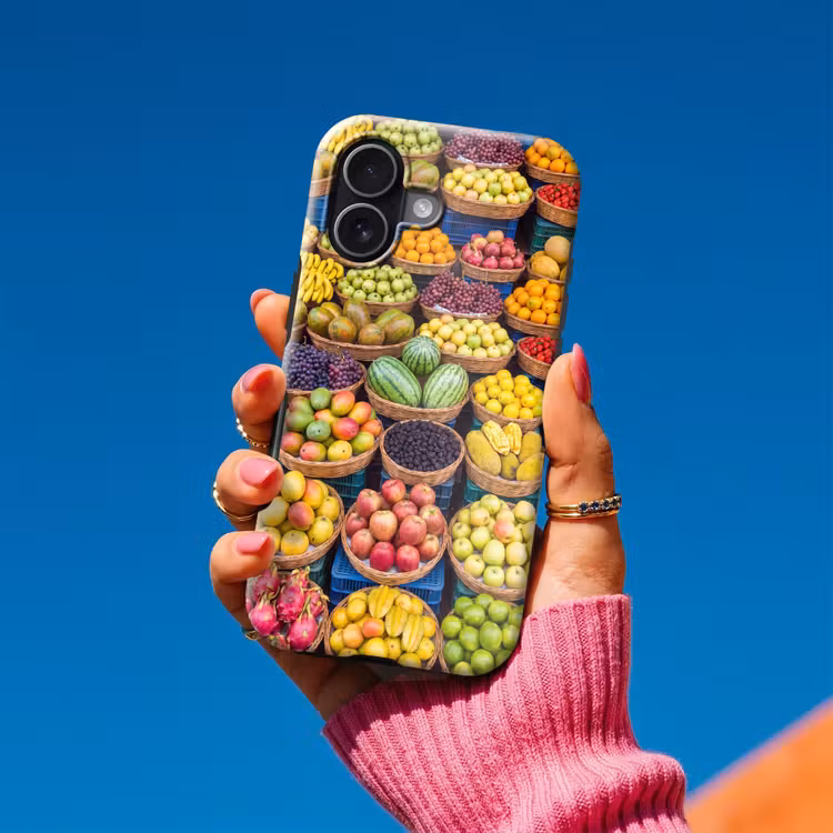 Telefoonhoesje Toughcase - Fruit - Markt - Kleurrijk - Fruit - Markt - Kleurrijk Toughcase MagSafe Apple iPhone 17 klein