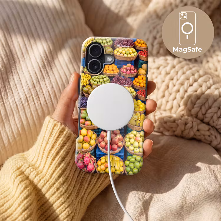 Telefoonhoesje Toughcase - Fruit - Markt - Kleurrijk - Fruit - Markt - Kleurrijk Toughcase MagSafe Apple iPhone 17 klein