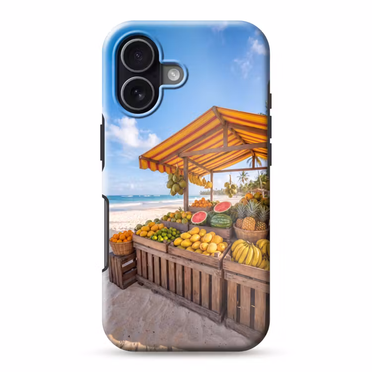 Telefoonhoesje Toughcase - Fruit - Strand - Tropisch - Fruit - Strand - Tropisch Toughcase MagSafe Apple iPhone 17 klein