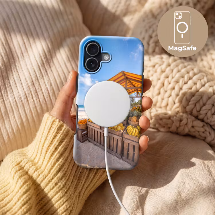 Telefoonhoesje Toughcase - Fruit - Strand - Tropisch - Fruit - Strand - Tropisch Toughcase MagSafe Apple iPhone 17 klein