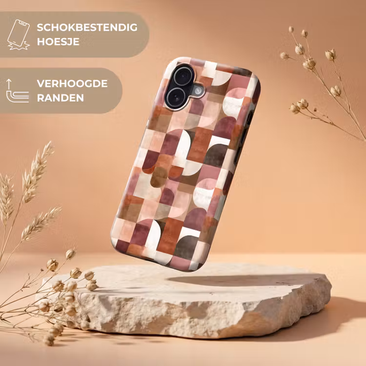 Geometrie - Modern - Retro Toughcase MagSafe Apple iPhone 17 klein 1017 -USP_RandenV_NL